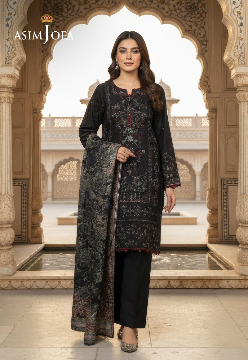AJDSAI-457 LAWN STITCHED 3 PCS