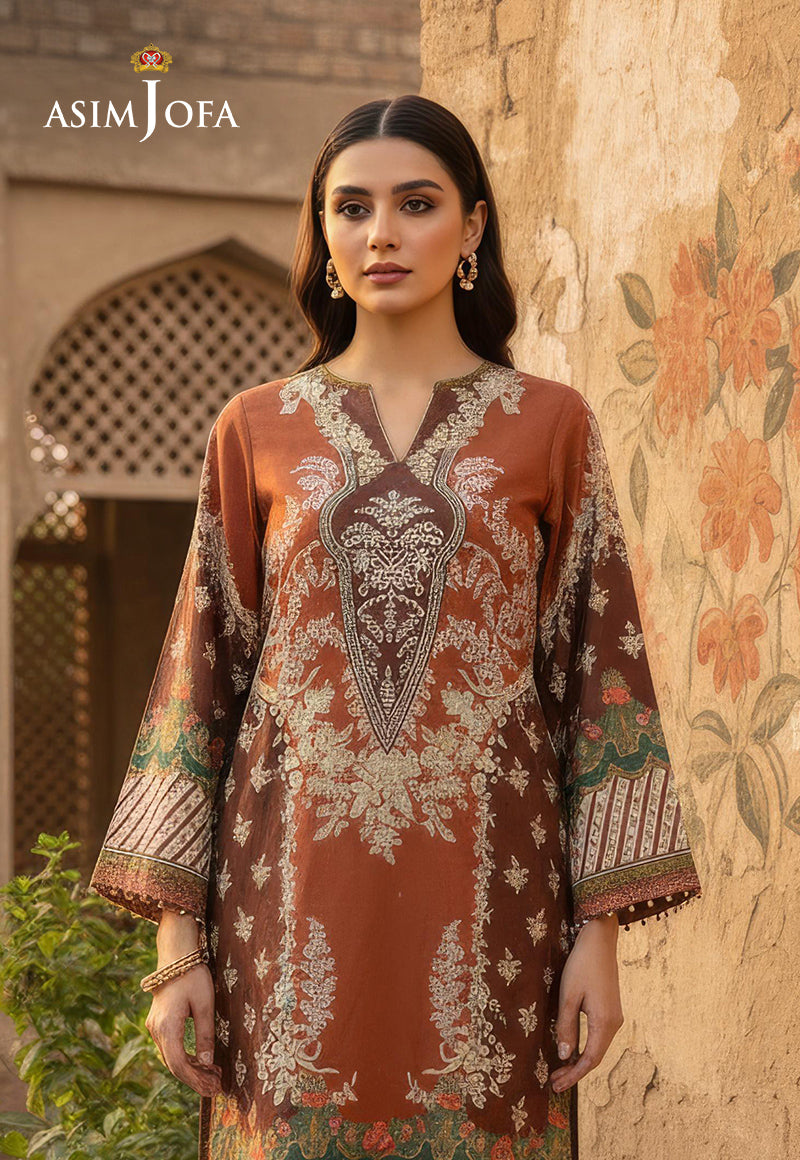 AJDSAI-548 PRINTED DOBBY STITCHED 2 PCS