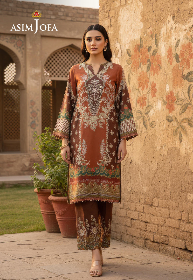 AJDSAI-548 PRINTED DOBBY STITCHED 2 PCS