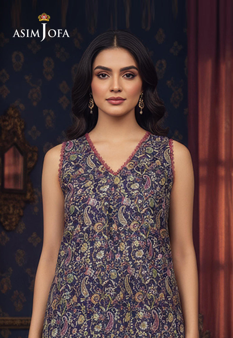 AJDSAI-551 PRINTED LAWN STITCHED 1 PC