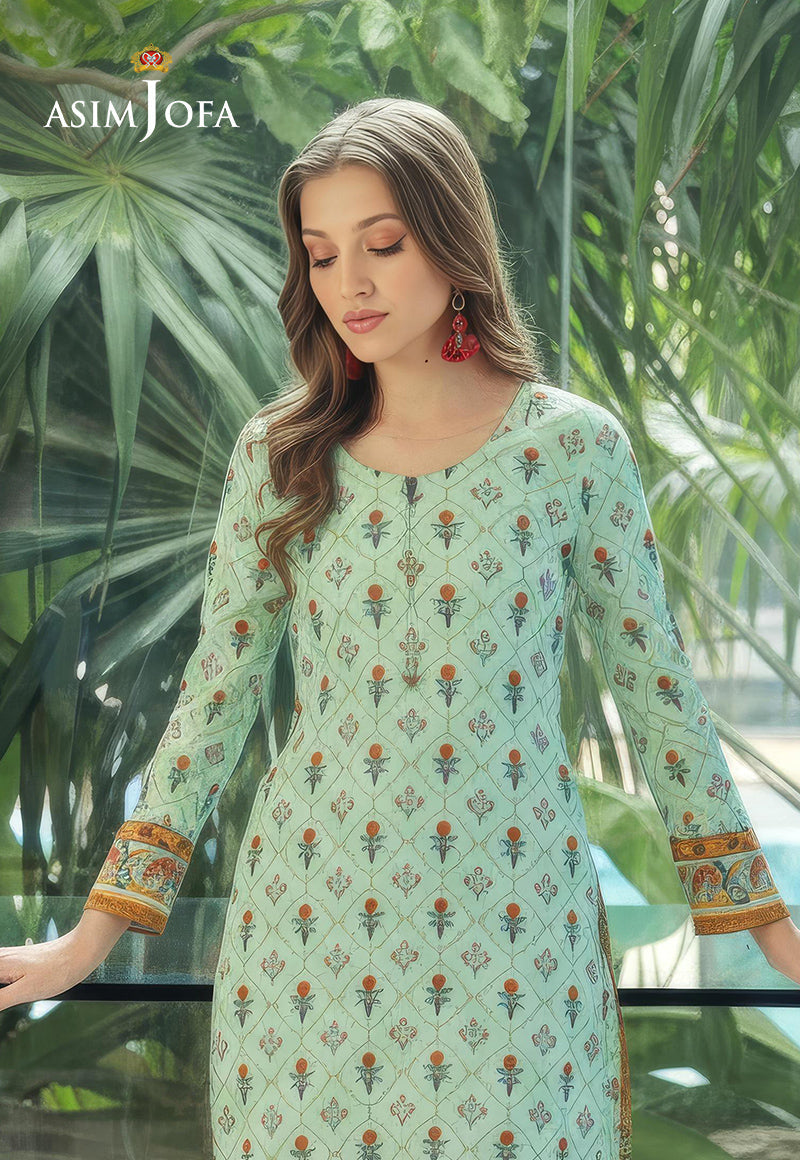 AJDSAI-600 LAWN STITCHED 2 PCS
