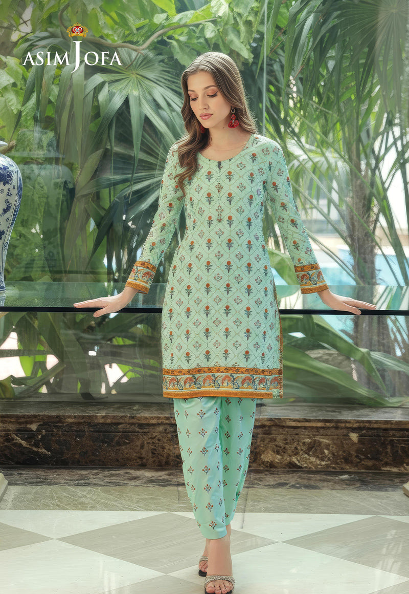 AJDSAI-600 LAWN STITCHED 2 PCS