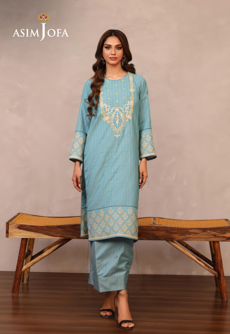 AJDSAI-623 EMBROIDERED DOBBY STITCHED 1 PC