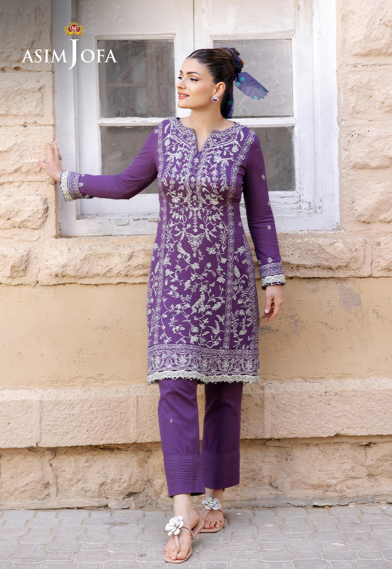 AJDSAI-63 EMBROIDERED CHIFFON 2 PC