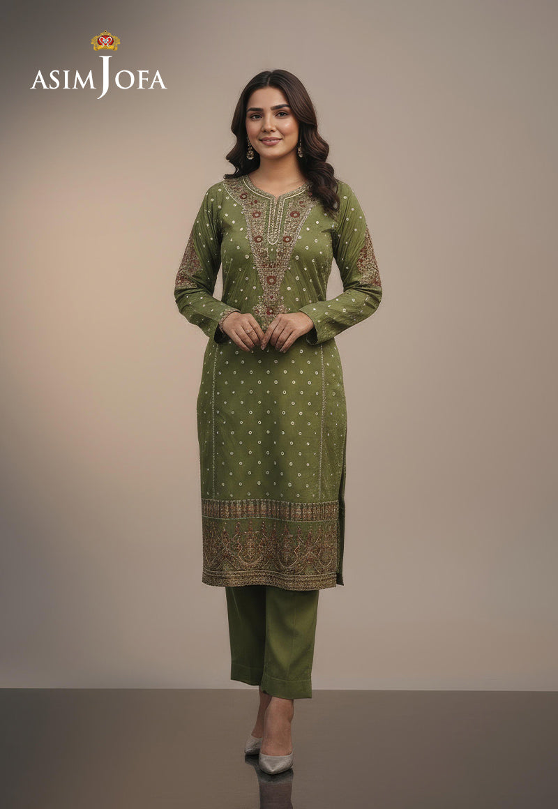 AJDSAI-646 KHADDAR STITCHED 1 PC
