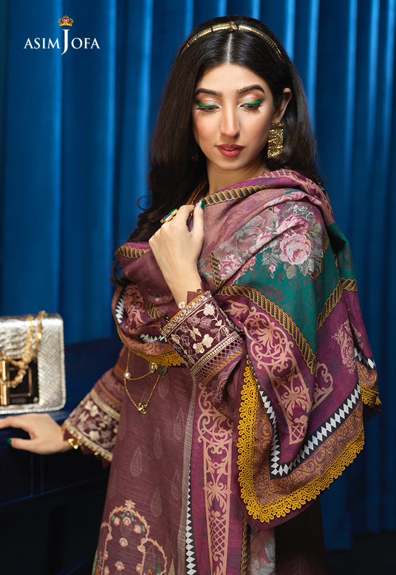 AJE-03 EMBROIDERED KHADDAR 3 PCS