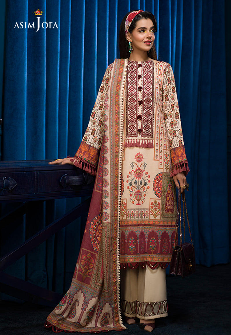 AJE-09 EMBROIDERED CAMBRIC 3 PCS