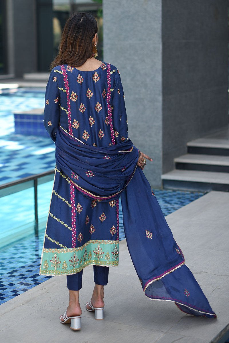 Blue Sapphire Shirt and Dupatta