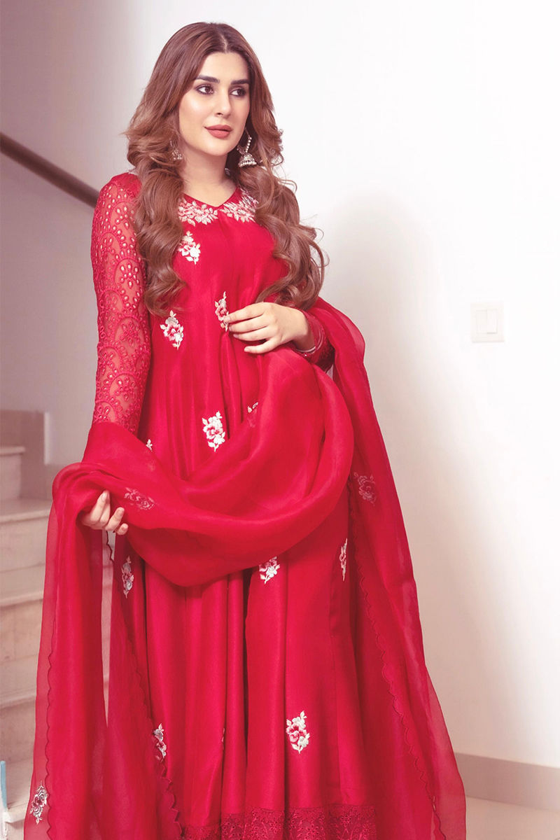 Rouge Kalidaar and Dupatta