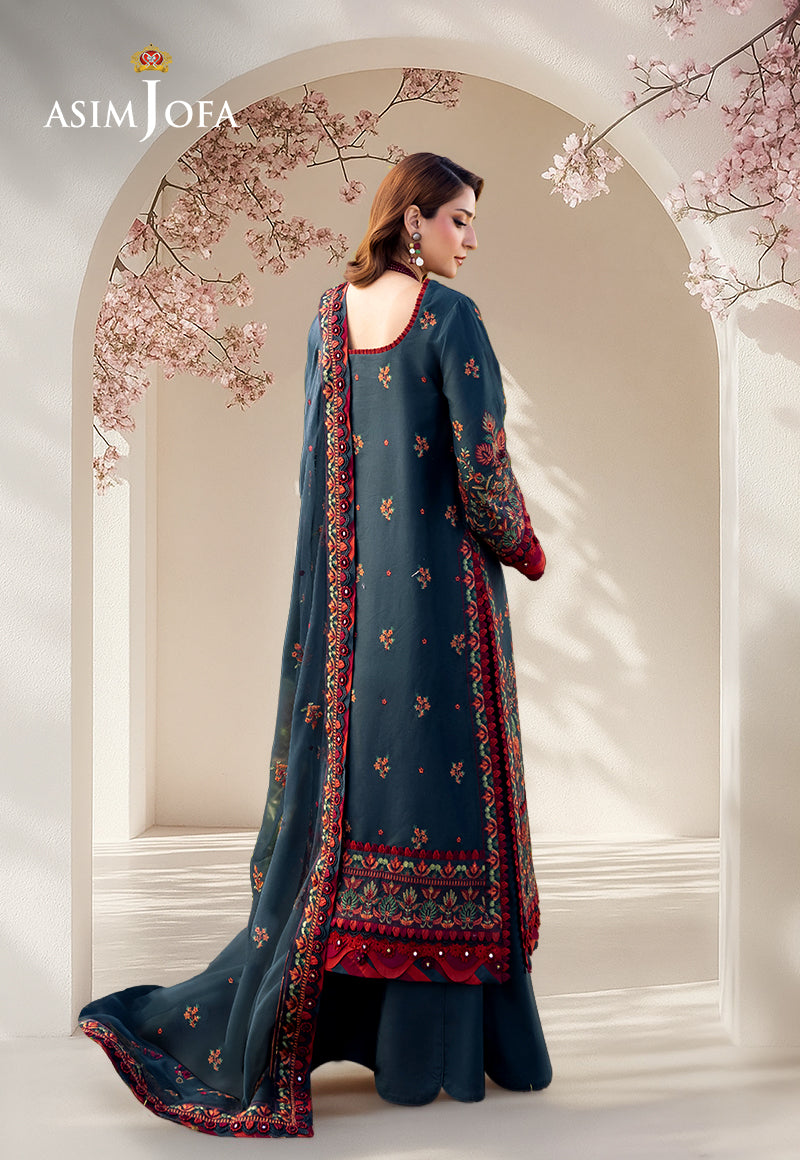 AJELLB-04 EMBROIDERED LAWN STITCHED 3 PCS