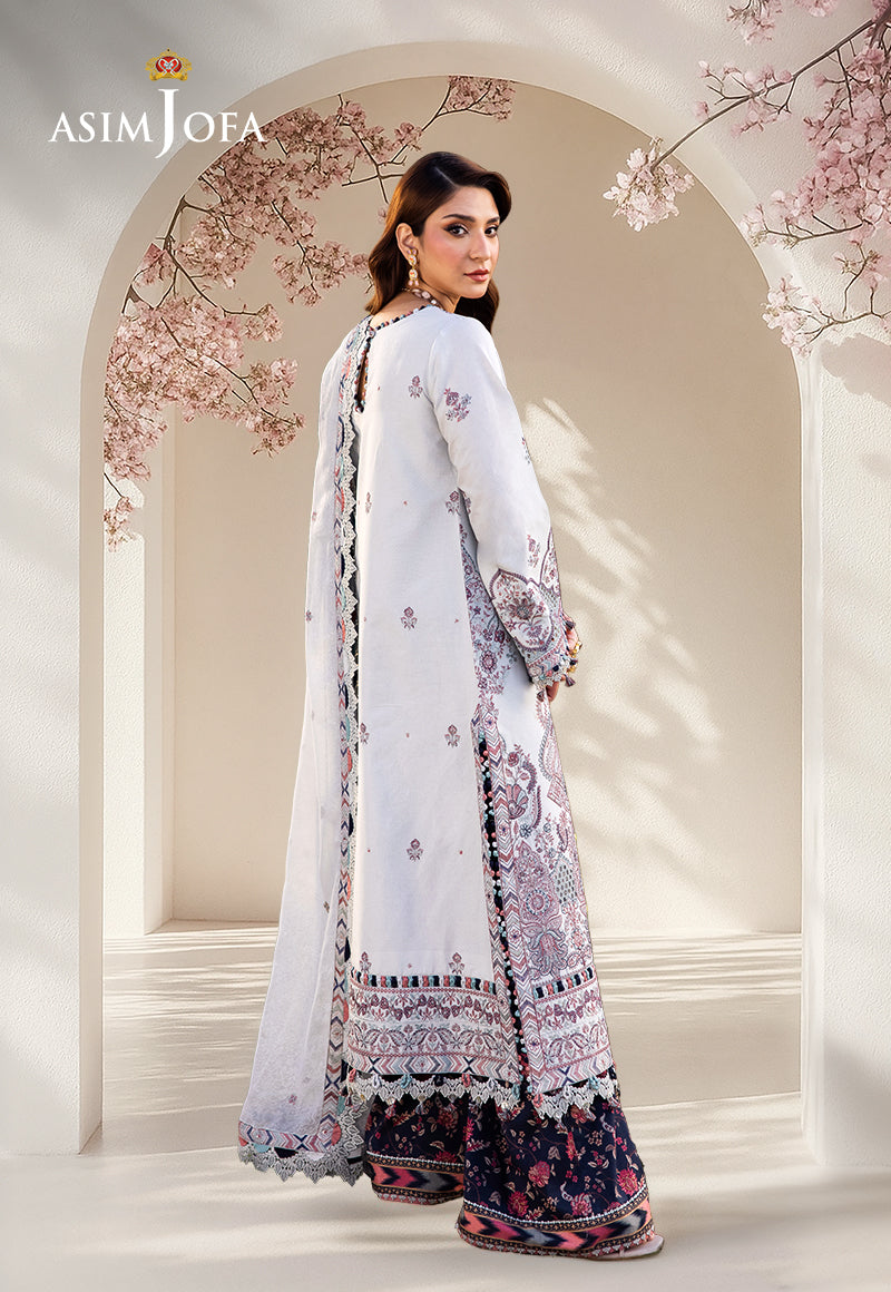 AJELLD-10 EMBROIDERED LAWN STITCHED 3 PCS