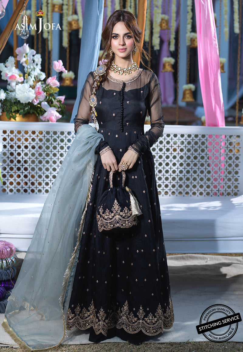 AJFC-11 EMBROIDERED ORGANZA 3 PCS
