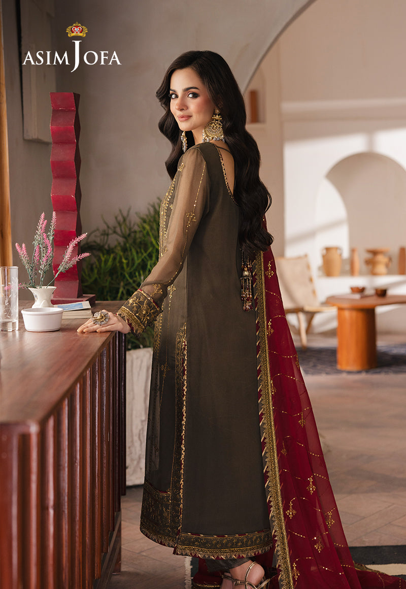 AJHE-06 EMBROIDERED CHIFFON 3 PCS