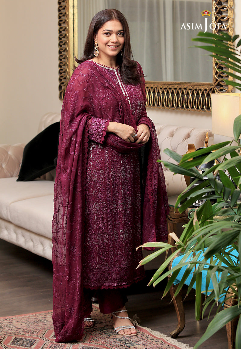 AJHJ-07 EMBROIDERED CHIFFON 3 PCS