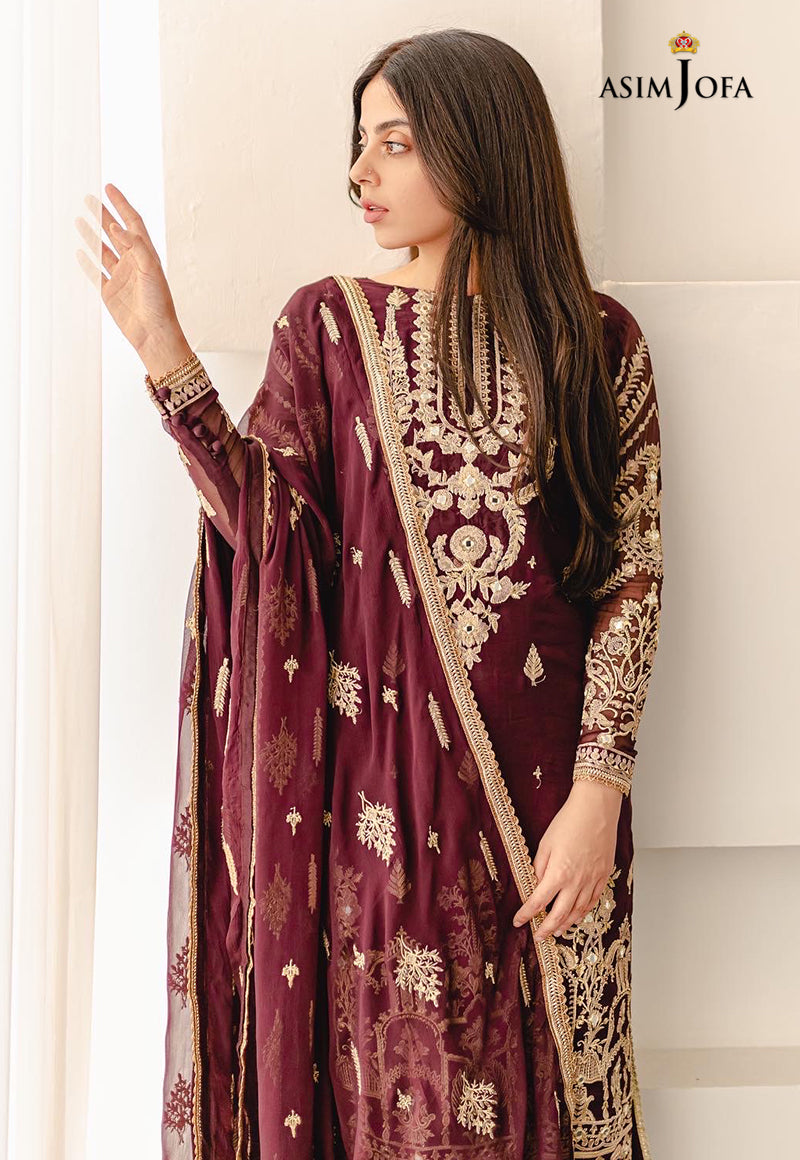 AJHJ-11 EMBROIDERED CHIFFON 3 PCS