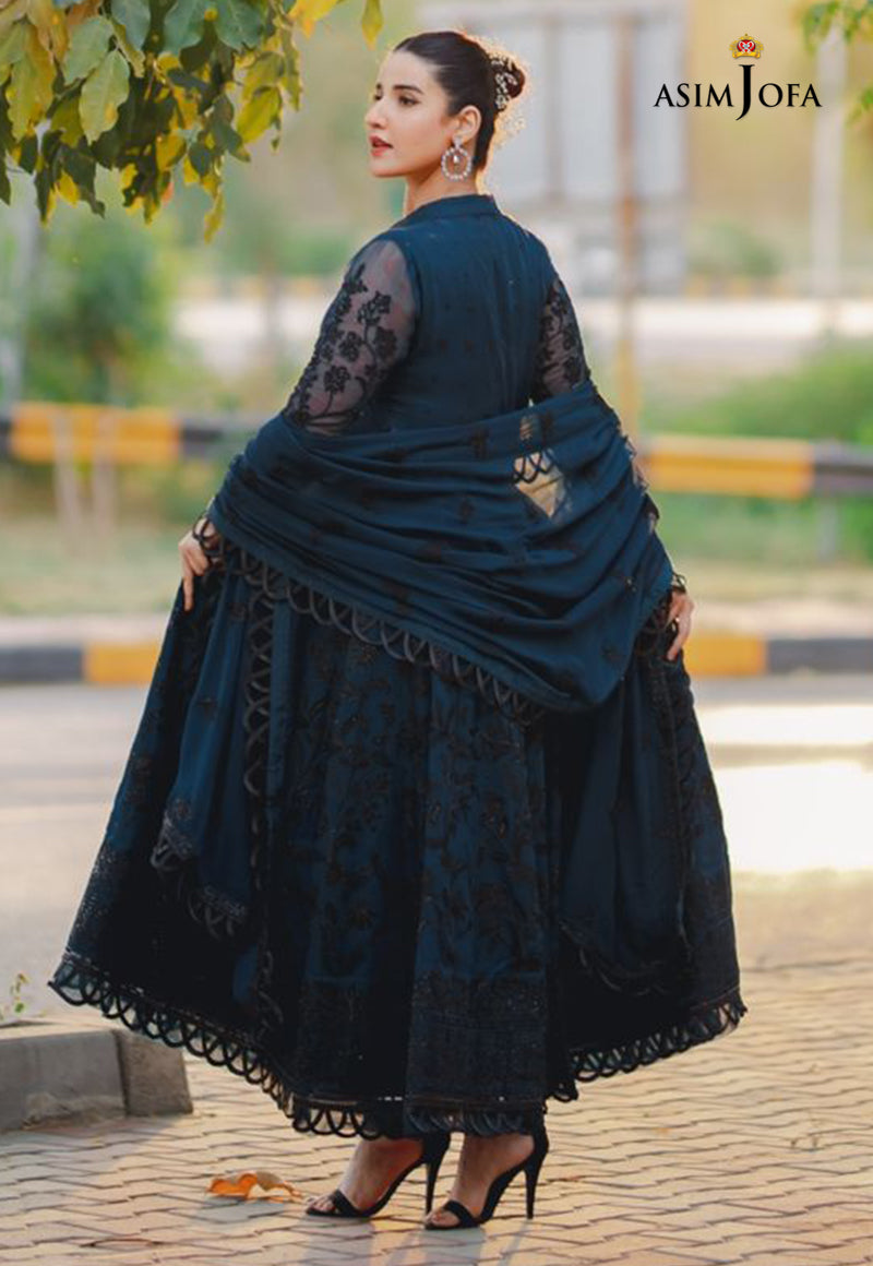 AJHJ-12 EMBROIDERED CHIFFON 3 PCS