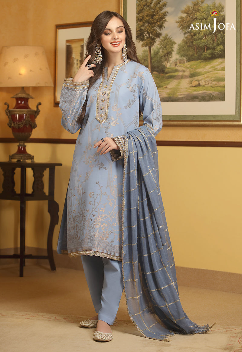 AJJD-11 EMBROIDERED JACQUARD 3 PCS