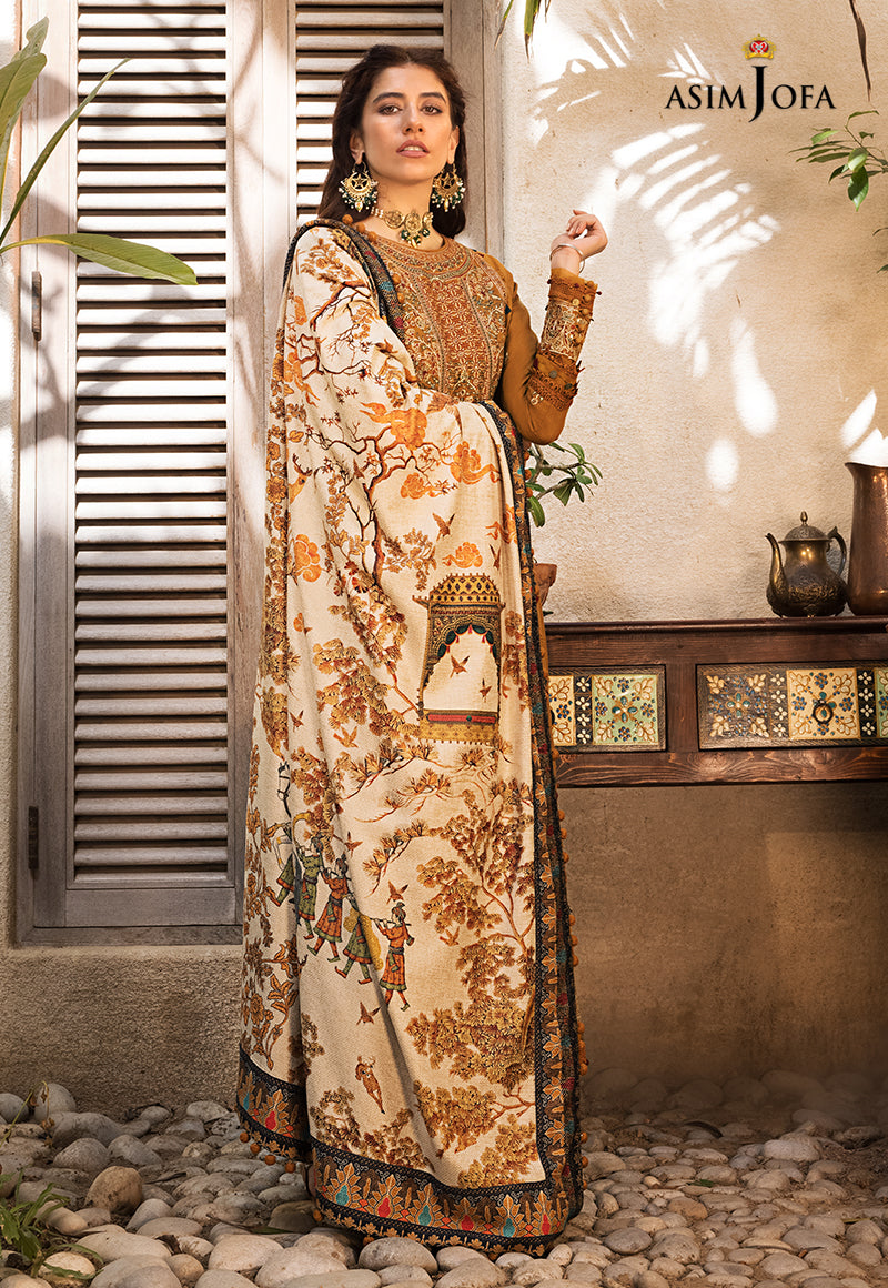 AJK-07 EMBROIDERED COTTON SLUB CROSSHATCH 3 PCS