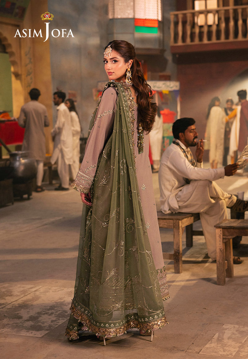 AJKKD-08 EMBROIDERED STITCHED 3 PCS