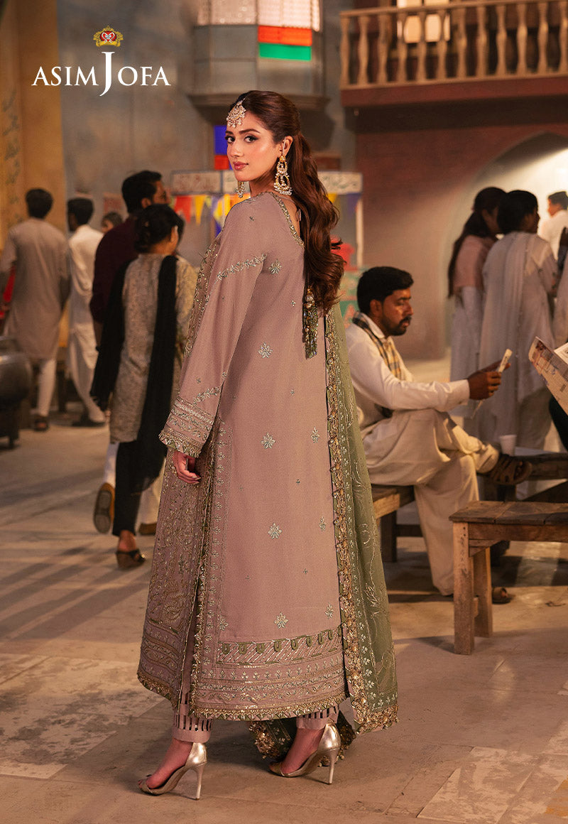 AJKKD-08 EMBROIDERED STITCHED 3 PCS