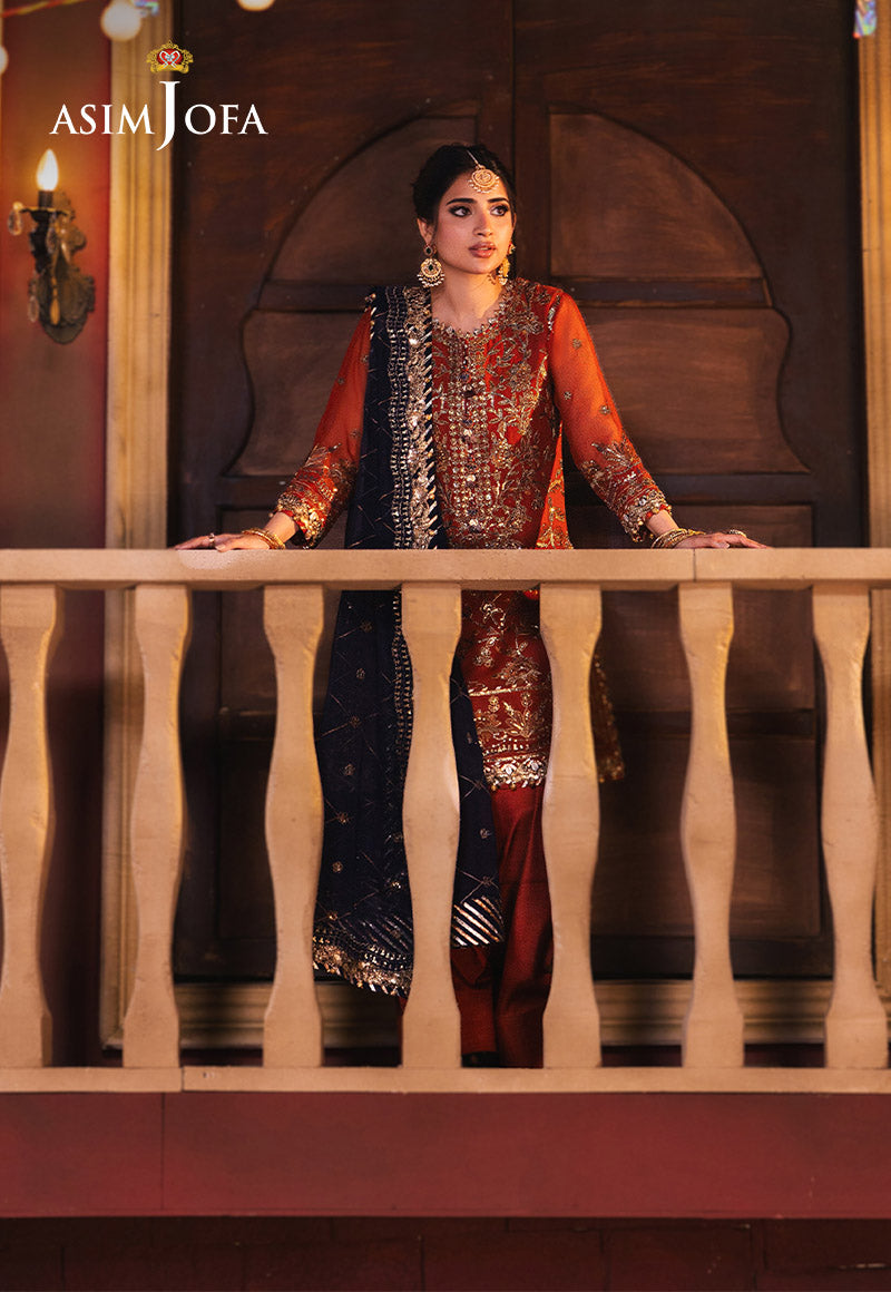 Ajlso-05 Unstitched 3 Pcs Shirt Dupatta Trouser