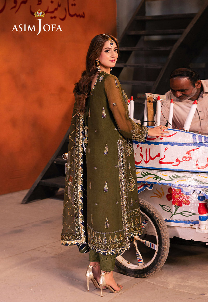 AJKK-16 EMBROIDERED CHIFFON 3 PCS
