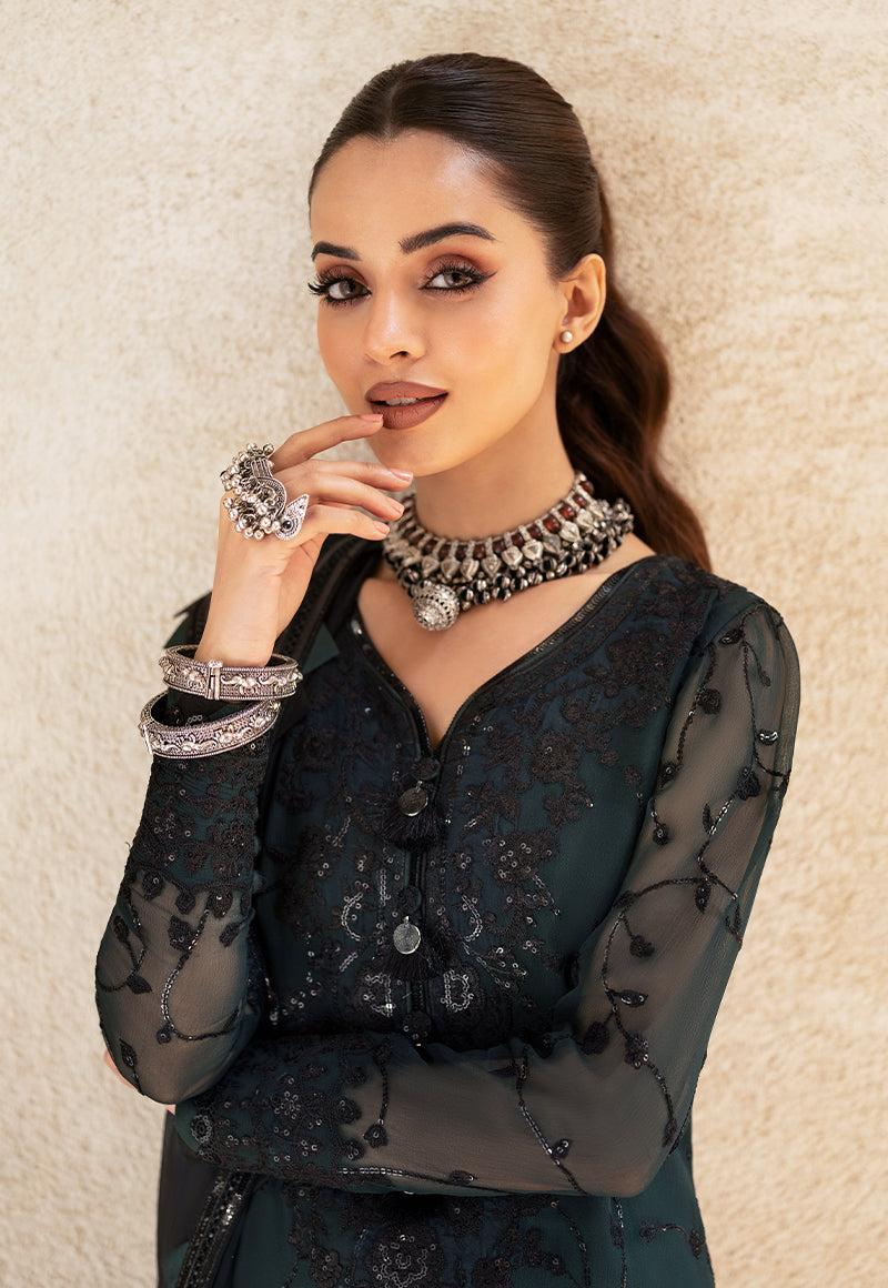 Ajso-86 Unstitched 3 Pcs Shirt Dupatta Trouser
