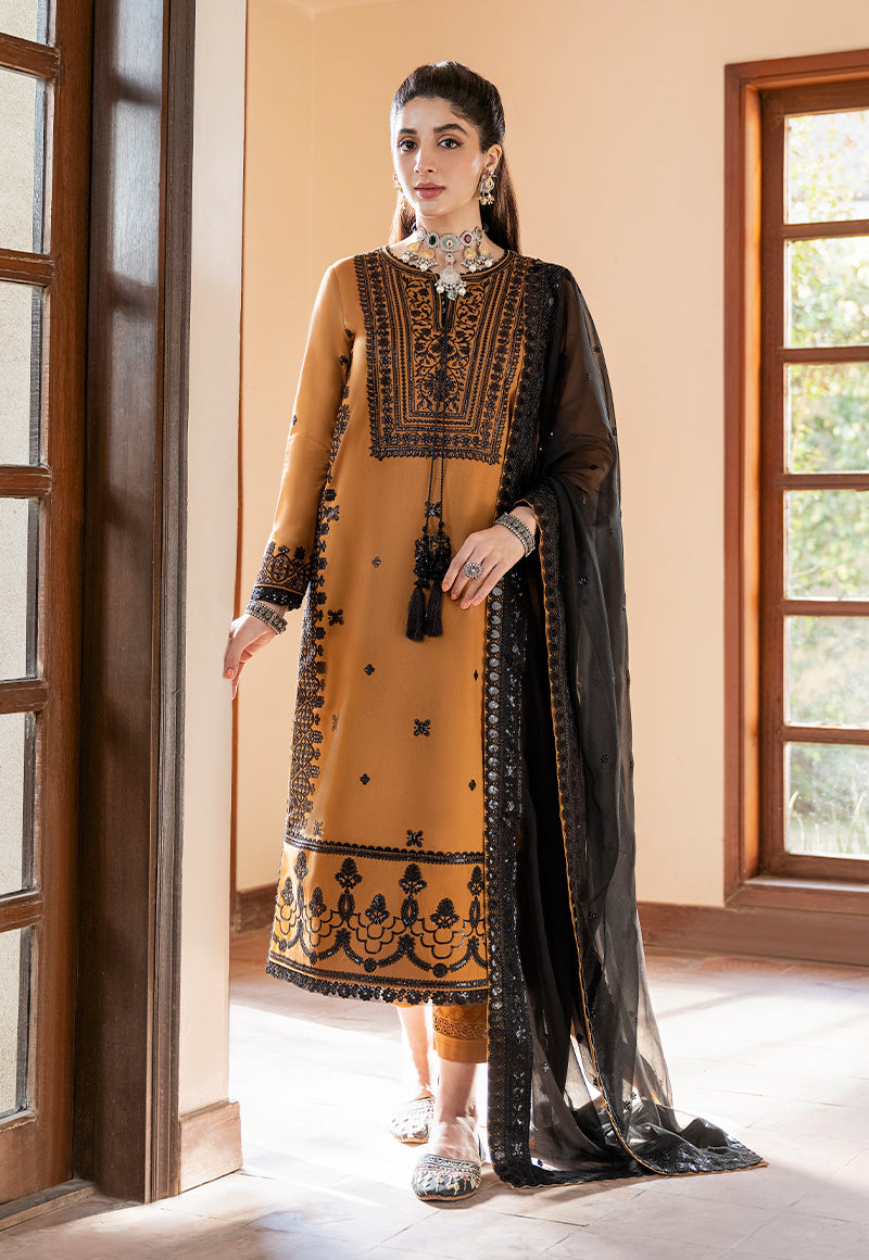 AJKMD-14 EMBROIDERED POLY COTTON STITCHED 2 PCS