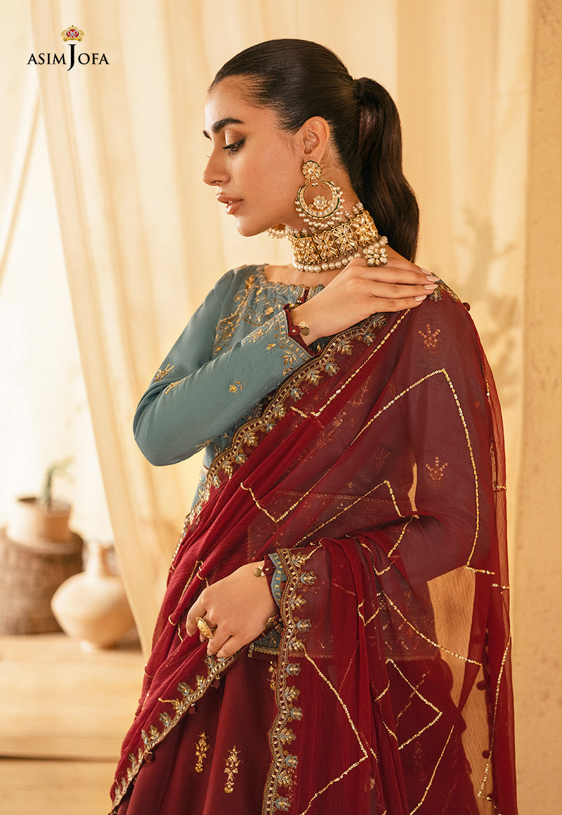 AJM-02 EMBROIDERED COTTON SILK 3 PCS