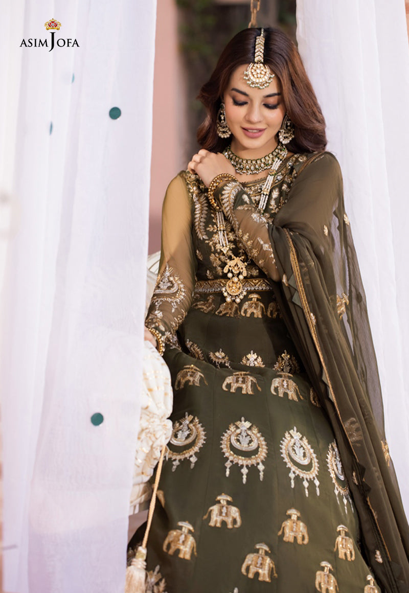 AJM-03 EMBROIDERED ORGANZA 3 PCS
