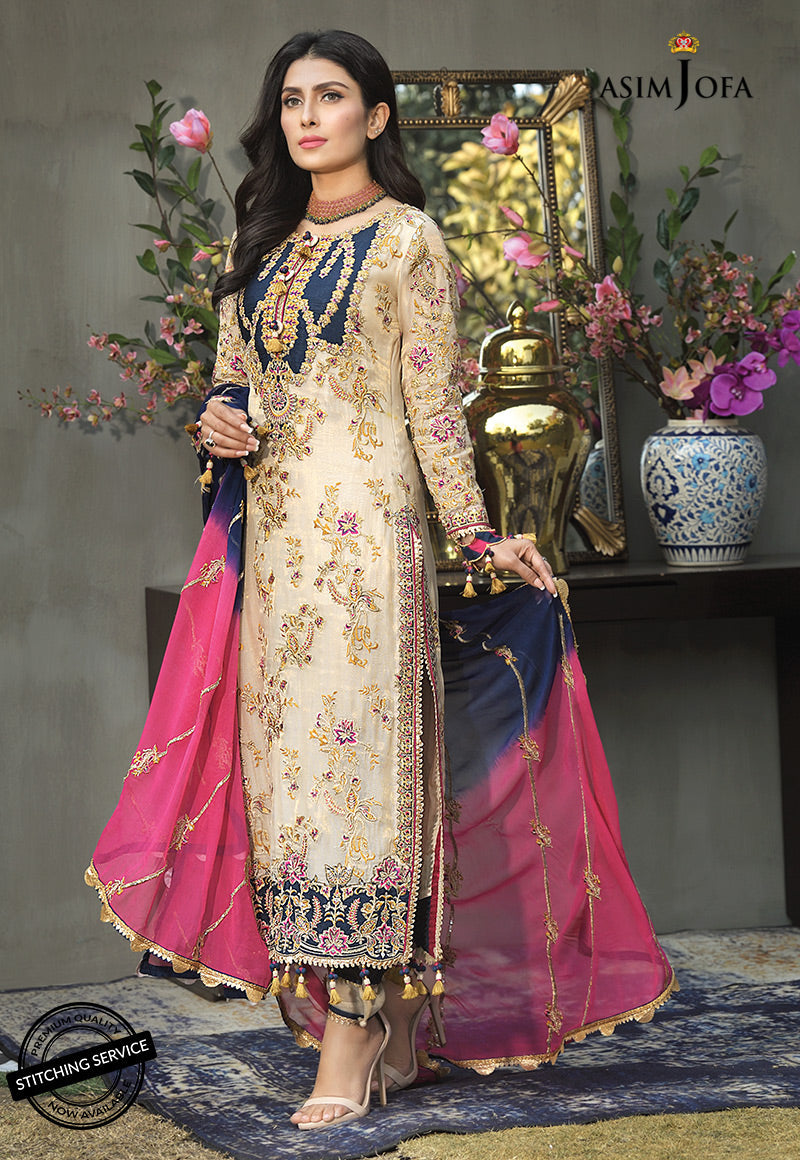 AJMC-04 EMBROIDERED MAYSURI 3 PCS