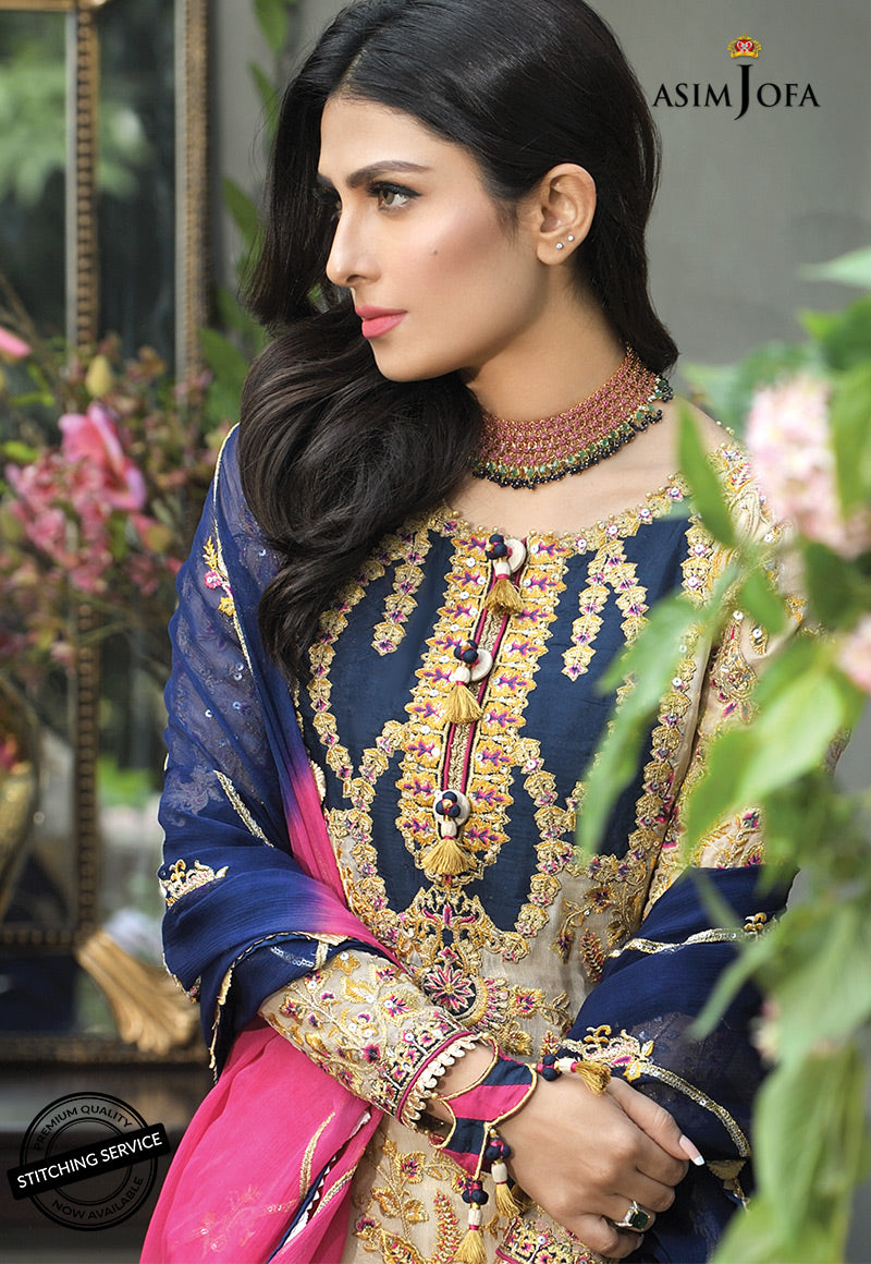 AJMC-04 EMBROIDERED MAYSURI 3 PCS