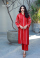 AJPB-149 EMBROIDERED LAWN CHECK STITCHED 2 PCS