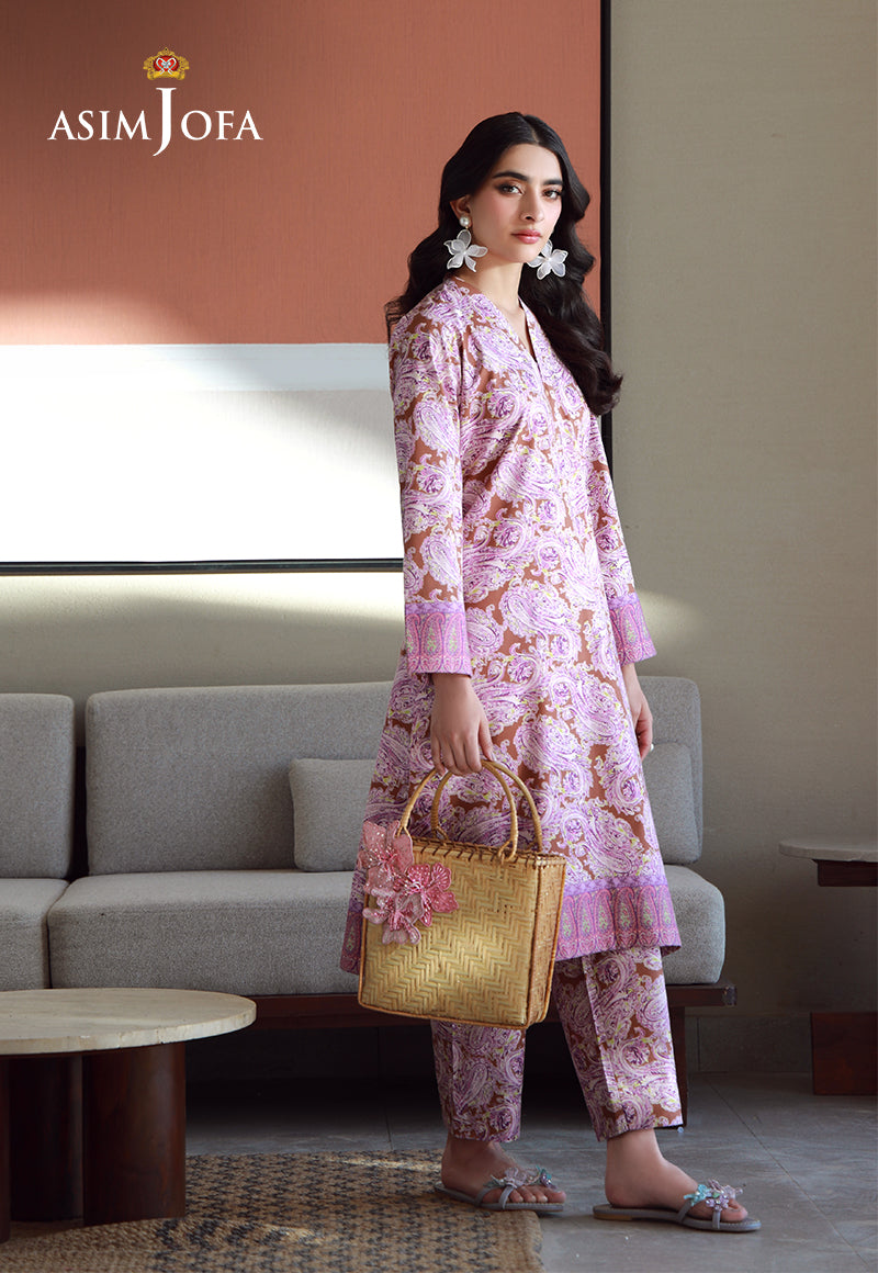 AJPB-151 PRINTED JACQUARD STITCHED 2 PCS