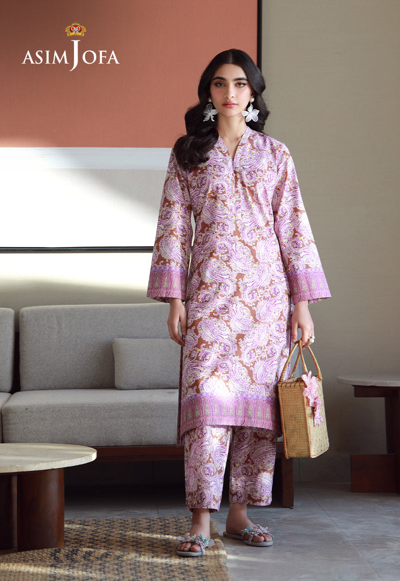 AJPB-151 PRINTED JACQUARD STITCHED 2 PCS