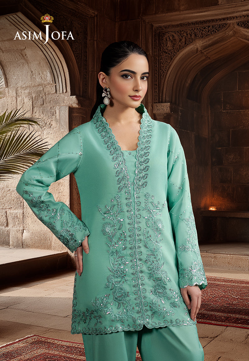 AJPF-11 EMBROIDERED ORGANZA 2 PCS