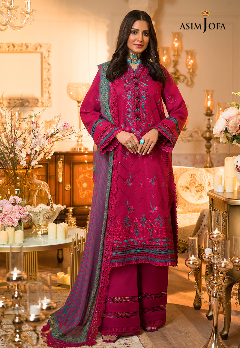 AJPR-16 EMBROIDERED LAWN 3 PCS