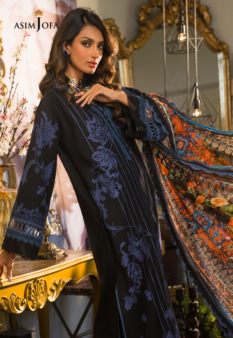 AJPR-33 EMBROIDERED LAWN 3 PCS