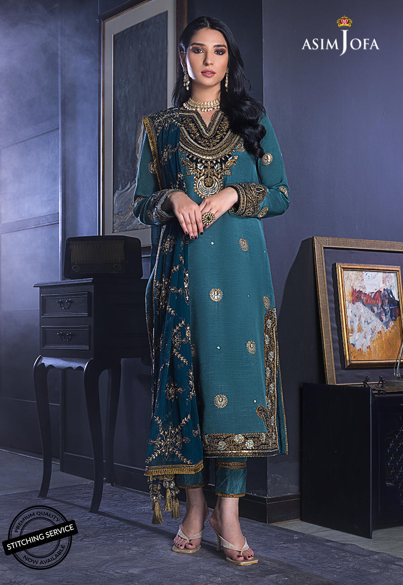 AJRE-03 EMBROIDERED COTTON SILK 3 PCS