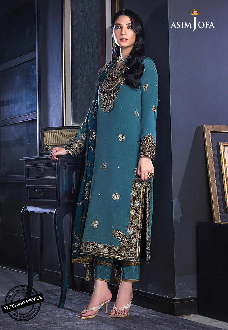 AJRE-03 EMBROIDERED COTTON SILK 3 PCS