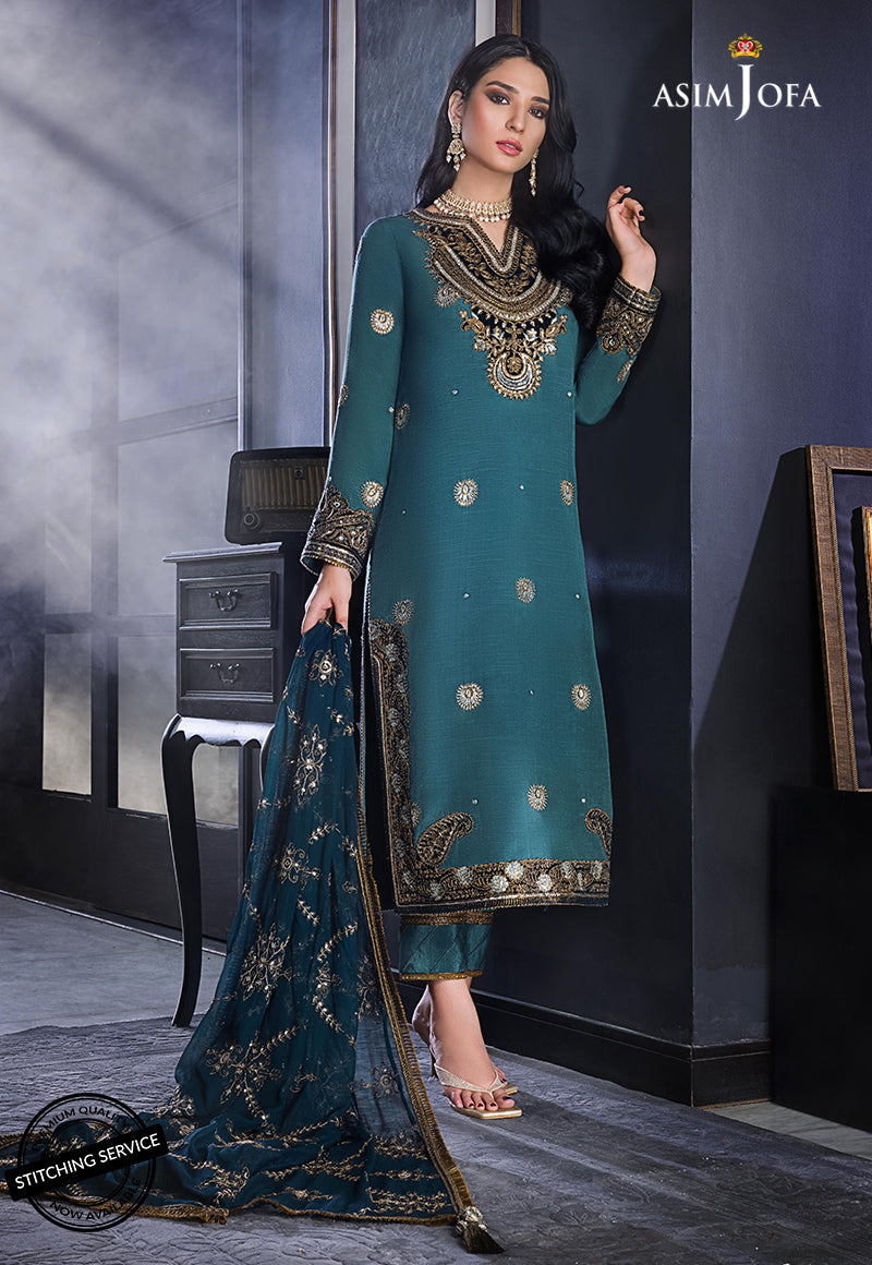 AJRE-03 EMBROIDERED COTTON SILK 3 PCS