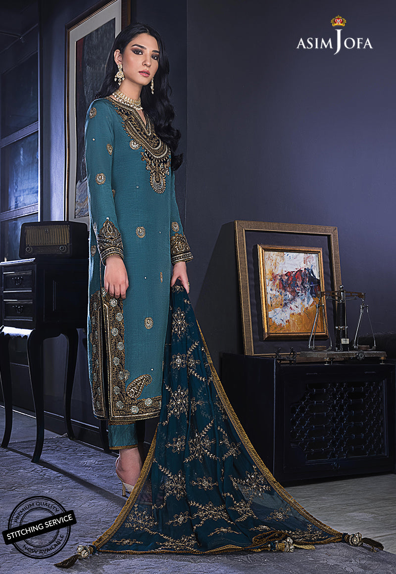 AJRE-03 EMBROIDERED COTTON SILK 3 PCS