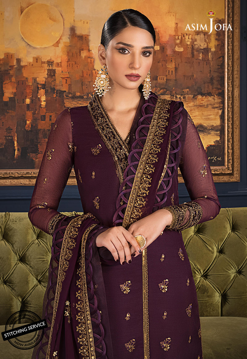 AJRE-10 EMBROIDERED ORGANZA COTTON NET 3 PCS
