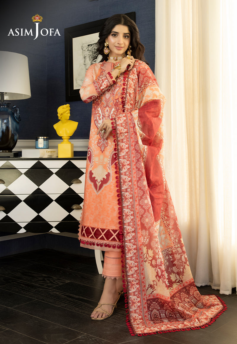 AJS-02 EMBROIDERED LAWN 2 PCS
