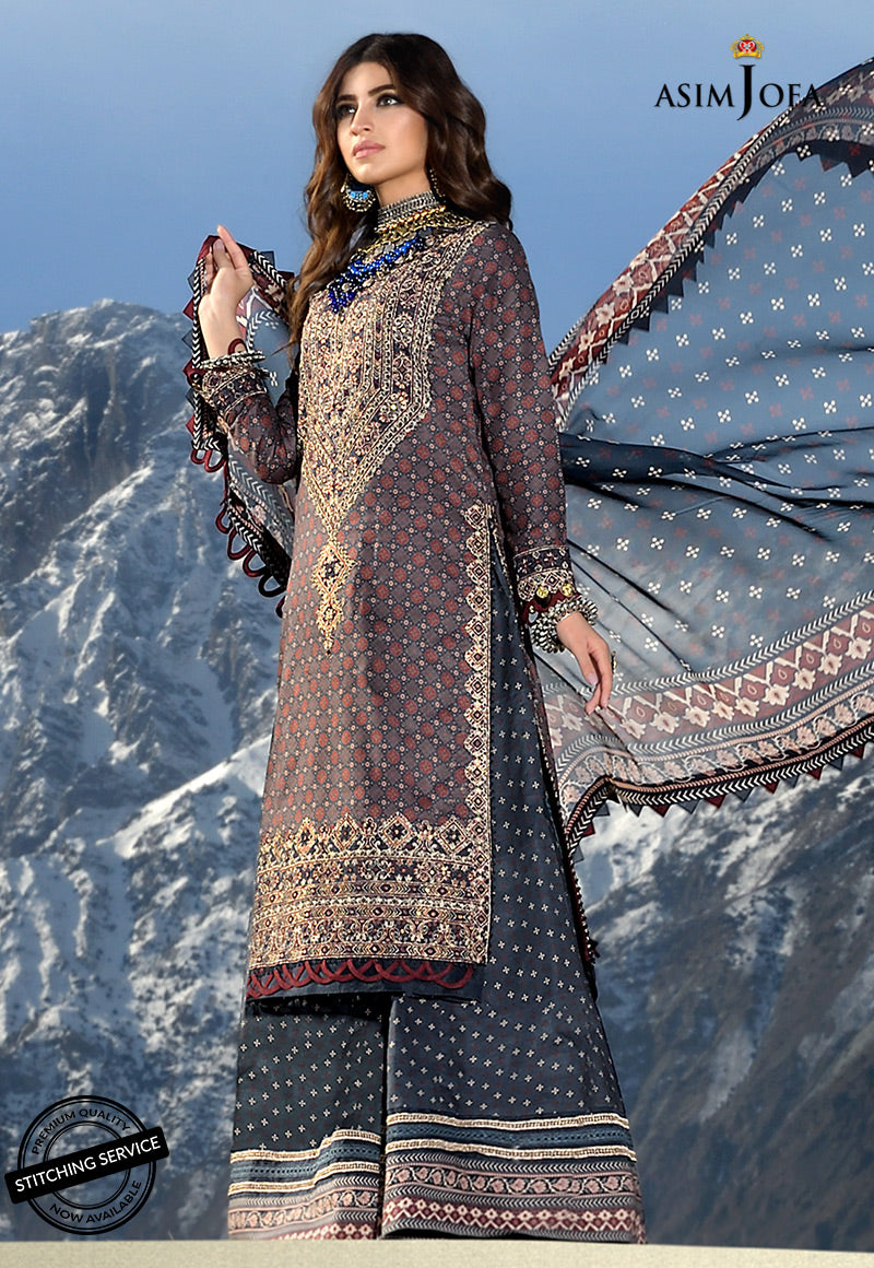 AJSL-10 EMBROIDERED LAWN 3 PCS