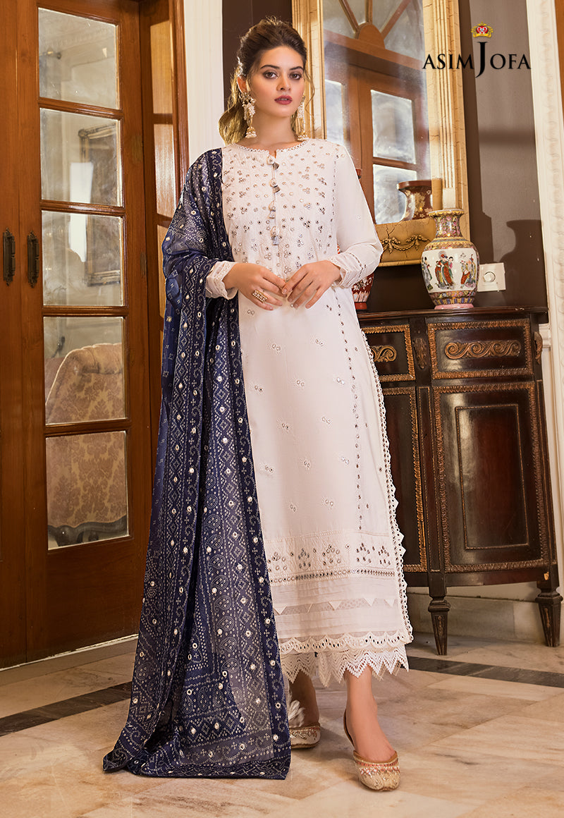 AJSM-29 EMBROIDERED PAPER COTTON 3 PCS