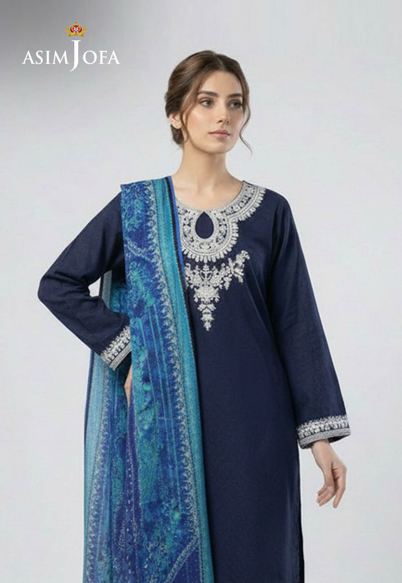 Ajso-141 Unstitched 2 Pcs Shirt Dupatta