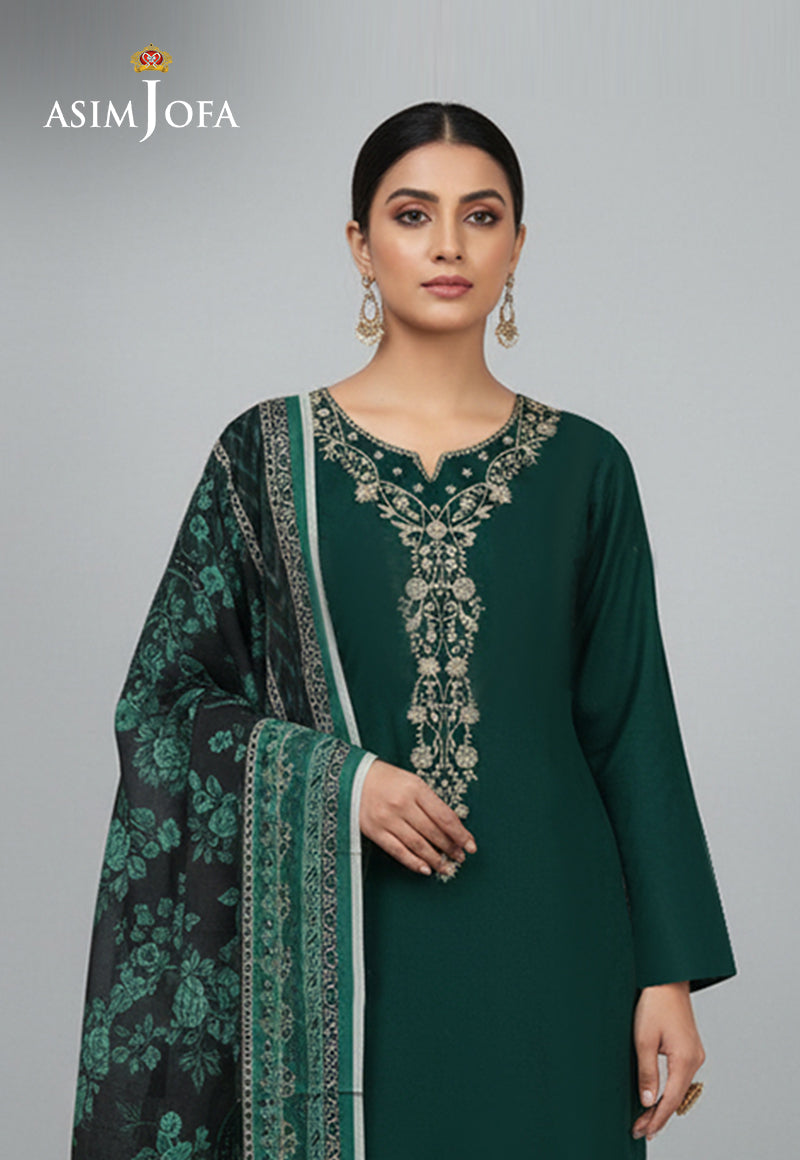 Ajso-142 Unstitched 2 Pcs Shirt Dupatta