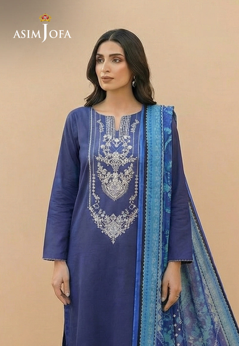 Ajso-144 Unstitched 2 Pcs Shirt Dupatta