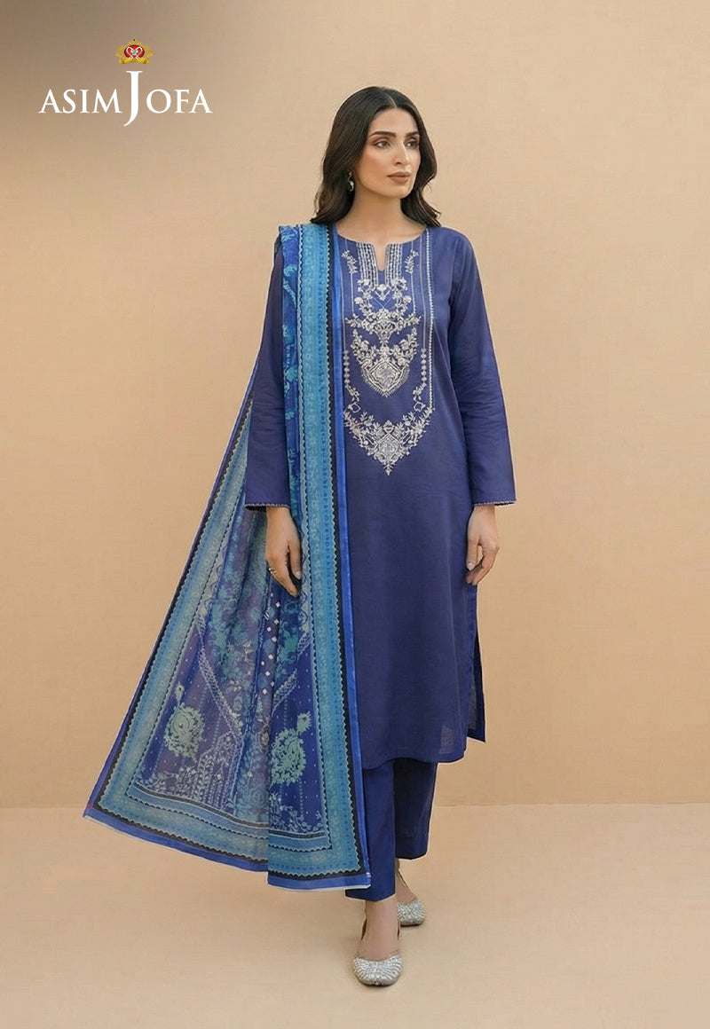 Ajso-144 Unstitched 2 Pcs Shirt Dupatta